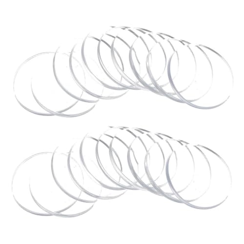 ABOOFAN 24 Stück Teiliges Transparente Glas spacer aus Weichem Material Rutschfeste Möbelstopper und Abstandshalter für Glasplatten Schützend und Langlebig für Möbel und Tischplatten von ABOOFAN