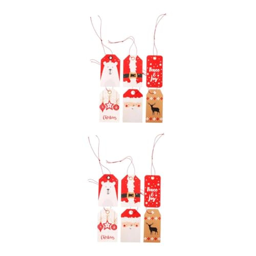 ABOOFAN 2Sets Weihnachtsaufzug Weihnachtsnamensschilder Weihnachtsbaum Hängende Ornamente Weihnachtsdekoration Weihnachtsbaumschmuck Weihnachtsschmuck 18pcs*2 ABOOFAN 2Sets Weihnachtsaufzug Weihnachtsnamensschilder Weihnachtsbaum Hängende Ornamente Weihnachtsdekoration Weihnachtsbaumschmuck Weihnachtsschmuck 18pcs*2 von ABOOFAN