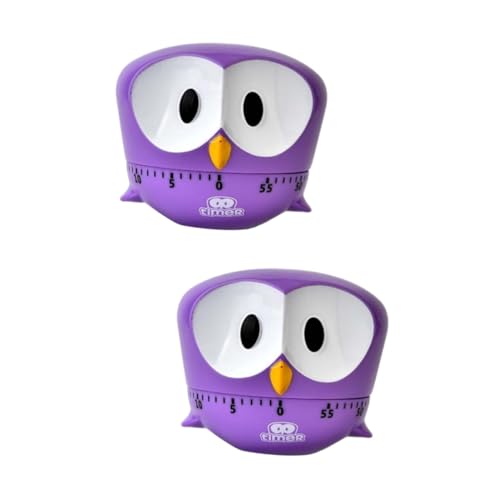 ABOOFAN 2St Countdown Timer küchentimer muttertagsgeschenk anneler günü hediye Mothers Day Umweltfreundlicher Timer Tier-Timer elektronisch Wecker Countdown-Timer Kleinkind Violett von ABOOFAN