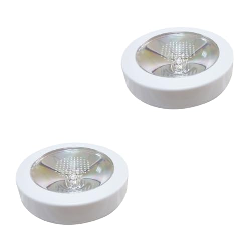 ABOOFAN 2St Kristall Steht für Anzeige Basis anzeigen glasuntersetzer RGB-Untersetzer LED-Vasenfußlicht Kuppel Base Brillengestell Ausstellungsstand rotieren Weiß von ABOOFAN