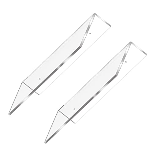 ABOOFAN 2Stücke Wandregal Transparentes Schwimmendes Bücherregal für Badezimmer Wohnzimmer Schlafzimmer Einfache Montage Platzsparend Ablagefläche ABOOFAN 2Stücke Wandregal Transparentes Schwimmendes Bücherregal für Badezimmer Wohnzimmer Schlafzimmer Einfache Montage Platzsparend Ablagefläche von ABOOFAN