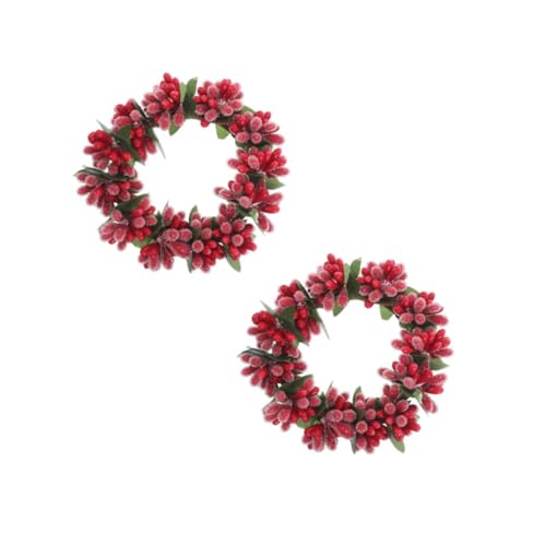 ABOOFAN 2st Tischkerzenhalter Feiertagskerzenringe Winterbeeren-kerzenringe Beerenkerzenringe Weihnachtskerzenhalter Teelicht-Kerze-Kranz Kränze Ringe Weihnachtsdekorationen Plastik ABOOFAN 2st Tischkerzenhalter Feiertagskerzenringe Winterbeeren-kerzenringe Beerenkerzenringe Weihnachtskerzenhalter Teelicht-Kerze-Kranz Kränze Ringe Weihnachtsdekorationen Plastik von ABOOFAN