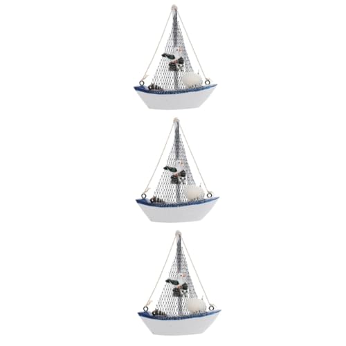 ABOOFAN 3 Stck. Mediterraner Segelboot Handgefertigtes Modell für Kreative Wohnraumgestaltung für Schreibtisch Büro oder Chic ABOOFAN 3 Stck. Mediterraner Segelboot Handgefertigtes Modell für Kreative Wohnraumgestaltung für Schreibtisch Büro oder Chic von ABOOFAN