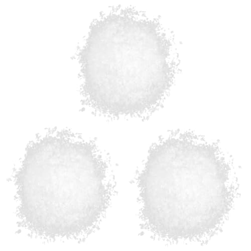 ABOOFAN 3 Stück 2 Kunstschnee Schneefräse künstlicher Schnee Schneeball Schneeflocken-Aufkleber Schneespray Artificial Snow winterdeko Partydeko im Haushalt Schneepulver Acrylsäure Weiß von ABOOFAN