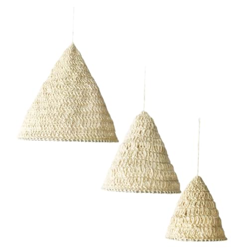 ABOOFAN 3 Stück Boho Hängelampen Schirme Handgewebt Weiß Sanftes Licht Kreative Bohemian Dekoration Für Schlafzimmer Und Wohnzimmer Natürliche Textur Stilvolle Pendelleuchten Abdeckung ABOOFAN 3 Stück Boho Hängelampen Schirme Handgewebt Weiß Sanftes Licht Kreative Bohemian Dekoration Für Schlafzimmer Und Wohnzimmer Natürliche Textur Stilvolle Pendelleuchten Abdeckung von ABOOFAN