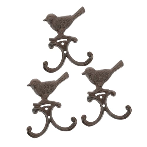 ABOOFAN 3 Stück Retro Wandhaken aus Robustem mit Vogel Design Platzsparende Garderobenhaken für Mäntel Hüte und Taschen Dekorative und Stabile Wandaufhängung für Wohnzimmer und ABOOFAN 3 Stück Retro Wandhaken aus Robustem mit Vogel Design Platzsparende Garderobenhaken für Mäntel Hüte und Taschen Dekorative und Stabile Wandaufhängung für Wohnzimmer und von ABOOFAN