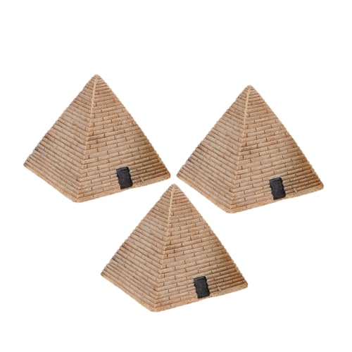 ABOOFAN 3 Stück Teiliges Resin Pyramidendekor Multifunktionale Ägyptische Pyramidenfigur für Sandtisch DIY Fördert Kreativität und Sensorische Wahrnehmung Dekoratives Desktop Ornament ABOOFAN 3 Stück Teiliges Resin Pyramidendekor Multifunktionale Ägyptische Pyramidenfigur für Sandtisch DIY Fördert Kreativität und Sensorische Wahrnehmung Dekoratives Desktop Ornament von ABOOFAN
