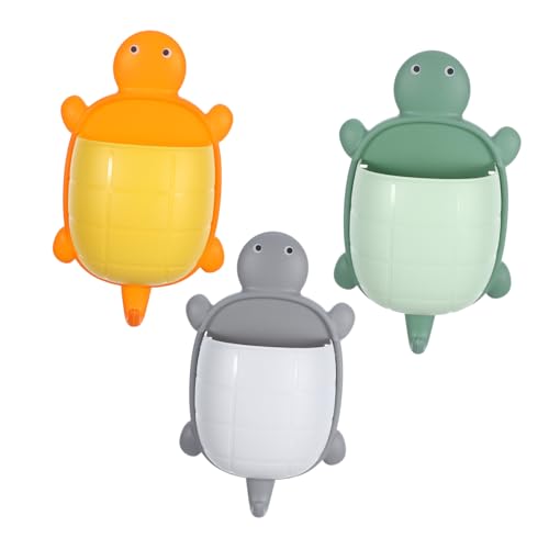 ABOOFAN 3 Stück Wandhänger Aufbewahrungsbox mit Haken Niedlicher Schildkröten Organizer aus Stabilem Material Vielseitig für Badezimmer Büro oder Küche Praktische Aufbewahrung Kleiner von ABOOFAN