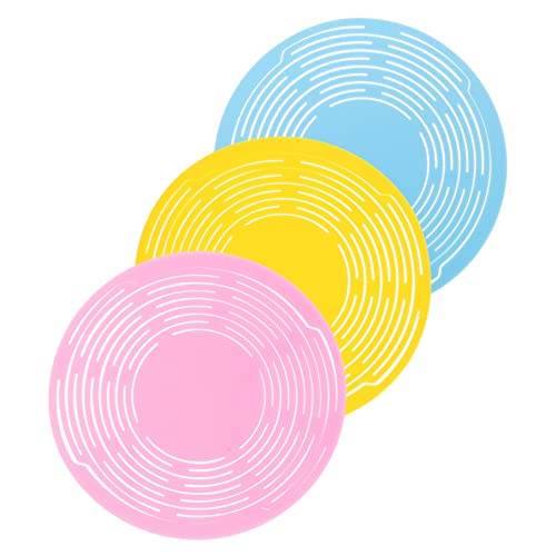 ABOOFAN 3 Stück Weinflaschen Tragetasche Set aus Silikon Robuste Flaschenhalter für Weinflaschen und Vielseitig Einsetzbar Geschenkset Rosa Blau und Gelb von ABOOFAN