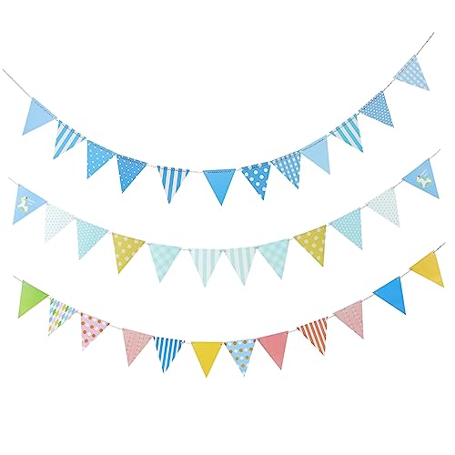 ABOOFAN 3Sätze Hängende Papierdreiecksflagge Teiliges für Kindergeburtstagsfeiern Langlebige Wimpel Banner Blauem Karomuster Partydekoration für Fröhliche Anlässe ABOOFAN 3Sätze Hängende Papierdreiecksflagge Teiliges für Kindergeburtstagsfeiern Langlebige Wimpel Banner Blauem Karomuster Partydekoration für Fröhliche Anlässe von ABOOFAN