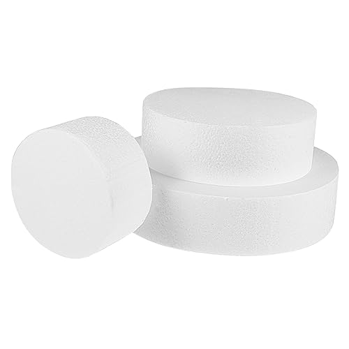 ABOOFAN 3st Torten Rohling Einkaufstaschenhalter Bastelornament Heimdekorationen Polystyrolblock Werkzeugkasten Kuchendekorationsformen Runder Schaum Modell Dampfer Baby Weihnachten Weiß ABOOFAN 3st Torten Rohling Einkaufstaschenhalter Bastelornament Heimdekorationen Polystyrolblock Werkzeugkasten Kuchendekorationsformen Runder Schaum Modell Dampfer Baby Weihnachten Weiß von ABOOFAN