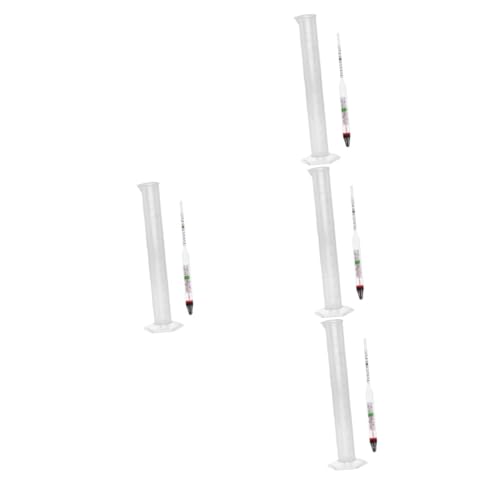 ABOOFAN 4 Sätze Salzgehaltsmesser -Set Wassertester Aquariensalz Aquarium Aquarium Tank Riffsalz Salzzähler Werkzeug zum Testen von Meerwasser wasser messgerät tester Glas Transparent von ABOOFAN