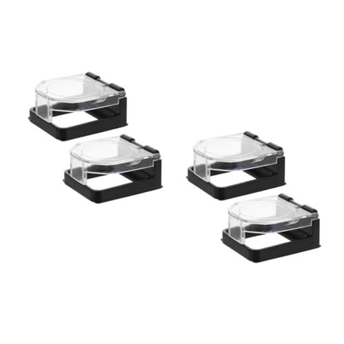 ABOOFAN 4 Stck. Transparente Schutzabdeckung für Power Button mit Selbstklebendem Schutzdeckel Kompatibel mit Desktop-pc Einfache Montage Universeller Schalter-schutz für Zuhause und Büro von ABOOFAN