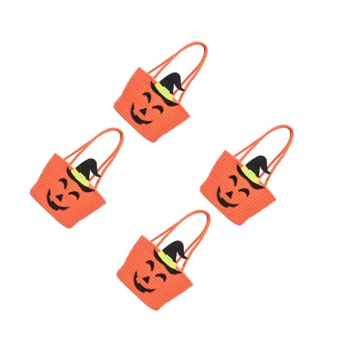 ABOOFAN 4 Stück Halloween-Süßigkeitsbeutel Eimer für Süßigkeiten Halloween Leckereien Eimer Süßigkeiten-Korb-Tasche Baumwollseil Orange ABOOFAN 4 Stück Halloween-Süßigkeitsbeutel Eimer für Süßigkeiten Halloween Leckereien Eimer Süßigkeiten-Korb-Tasche Baumwollseil Orange von ABOOFAN