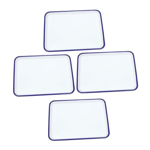 ABOOFAN 4 Stück Retro Emaillierte Backform Set Teiliges Küchengeschirr für Vielseitige Verwendung für Tägliches Backen Aufbewahrung Klassisches Design für Labor von ABOOFAN