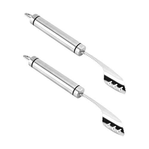 ABOOFAN 4 Stück Samenentferner Chili Corer Entkerner Pfefferentferner Entferner-Tool werkzeug Zubehör für Küchenhelfer Chili-Entferner Rostfreier Stahl Kernentferner schwarzer Pfeffer von ABOOFAN