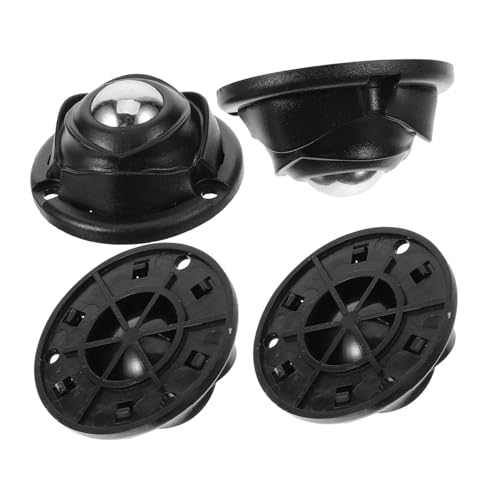 ABOOFAN 4 Stück Selbstklebende Mini Lenkrollen Robuste Geräuscharme Schwenkbare Möbelrollen für Aufbewahrungsboxen Küchenschränke Mülleimer Kratzfreie Bodenbenutzung Vielseitig Einsetzbar von ABOOFAN