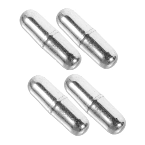 ABOOFAN 4 Stück Teiliges Edelstahl Magnetische Rührstäbe für Automatisches Mischen Hitzebeständig und Langlebig Kompakt und Tragbar Geeignet für Labor Küche Büro und von ABOOFAN