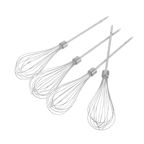 ABOOFAN 4 Stück Teiliges Handmixer Aufsätze aus Ersatz Rührbesen für Eier Teig und Sahne für Vielseitige Küchenanwendungen von ABOOFAN
