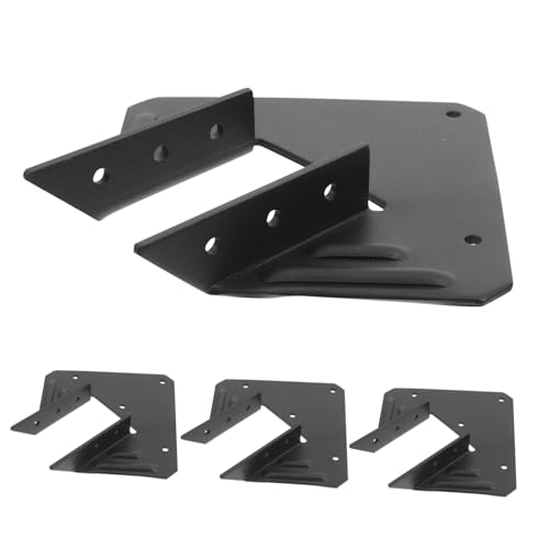 ABOOFAN 4 Stück Teiliges Metall-eckwinkel Holz Wetterfeste Pergola Halterungen Robuste Eckverbinder für Pavillons und Außen-holzbau Schnelle Montage Kompatibel von ABOOFAN