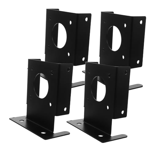 ABOOFAN 4 Stück Teiliges Pfostenanker aus Edelstahl Robuste Pfostenhalterung für Holzpfosten Wetterfester Geländerstützfuß für Terrasse Pergola und Garten Geeignet von ABOOFAN