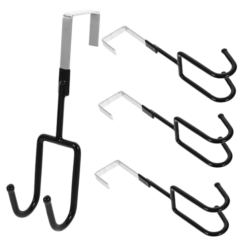 ABOOFAN 4 Stück Teiliges Rutschfeste Türhaken ohne Bohren Doppelseitig für Kleidung Mäntel Handtücher Schlafzimmer Küche Badezimmer Organizer von ABOOFAN
