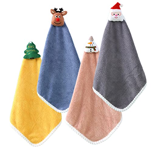 ABOOFAN 4 Stück Teiliges Weihnachts Handtuch Set aus Weichem Saugfähigem Korallenfleece Vielseitige Küchen und Badetücher mit Aufhängung Hautfreundlich für Familie und Alltag ABOOFAN 4 Stück Teiliges Weihnachts Handtuch Set aus Weichem Saugfähigem Korallenfleece Vielseitige Küchen und Badetücher mit Aufhängung Hautfreundlich für Familie und Alltag von ABOOFAN