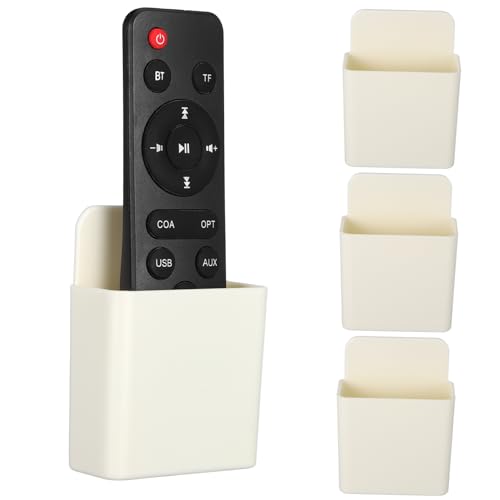 ABOOFAN Wand Fernbedienungshalter 4 Stück Selbstklebend Organizer für Fernbedienungen Controller und Stifte Platzsparende Lösung für Wohnzimmer und Schlafzimmer von ABOOFAN