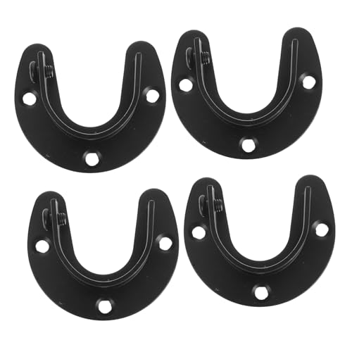 ABOOFAN 4 Stück Wandvorhanghängestange Halterungen für Gardinenstangen Vorhangstangenstütze Stangenhalter für Duschvorhänge für die Wand Rostfreier Stahl Black ABOOFAN 4 Stück Wandvorhanghängestange Halterungen für Gardinenstangen Vorhangstangenstütze Stangenhalter für Duschvorhänge für die Wand Rostfreier Stahl Black von ABOOFAN