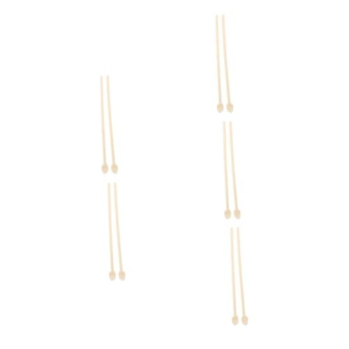 ABOOFAN 40 Paare Lustige Essstäbchen Camping-Essstäbchen Stäbchen für Sushi Handstäbchen Fingerstäbchen zum Naschen Kunststoff in Lebensmittelqualität Beige von ABOOFAN