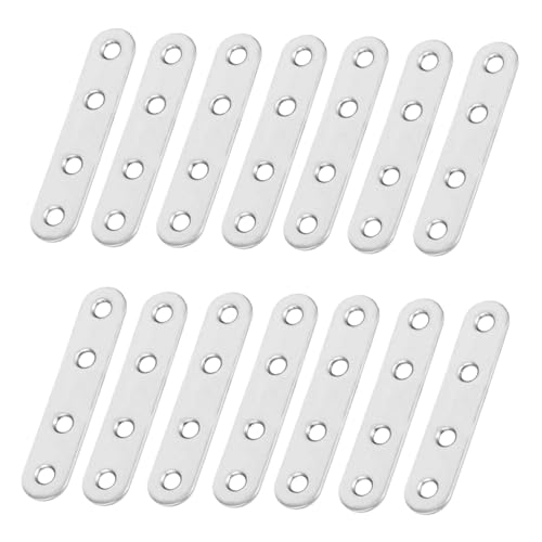 ABOOFAN 40 Stück Teiliges Edelstahl Robuste Möbelwinkel Gerader Befestigungswinkel für Ablagen und Möbelmontage Korrosionsbeständig Einfache Installation Vielseitig für Trockenbau von ABOOFAN