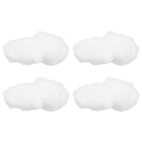 ABOOFAN 4Pcs Künstliche Wolke Requisiten Baumwollimitat 3D Wolke Hängende Verzierung Dekoration Kunst Bühne Hochzeitsfeier für Bühnenshow Party Dekoration Weiß 15X15cm von ABOOFAN