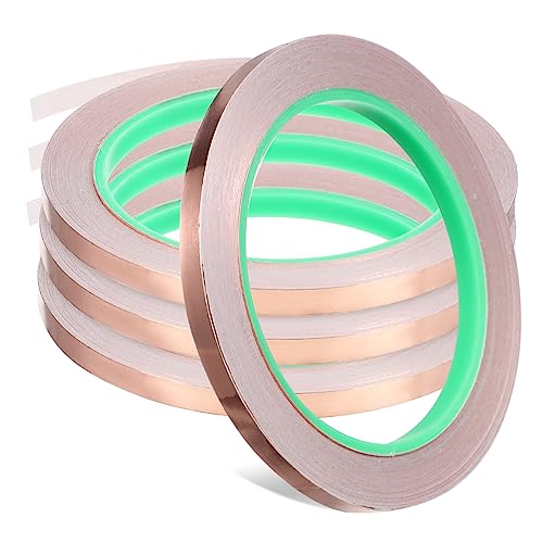 ABOOFAN 4Rollen Selbstklebendes Kupferband Rolle Leitfähige Kupferfolien für Elektronik Lötarbeiten und Buntglasprojekte Flexibel und Hitzebeständig ABOOFAN 4Rollen Selbstklebendes Kupferband Rolle Leitfähige Kupferfolien für Elektronik Lötarbeiten und Buntglasprojekte Flexibel und Hitzebeständig von ABOOFAN