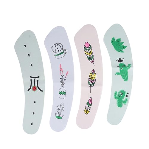 ABOOFAN 4 Stück Toilettenmatte Aus Plüsch Kältebeständig Für Damen Und Ältere Menschen Süßes Design (Wassermelone Vase Kaktus Feder) von ABOOFAN
