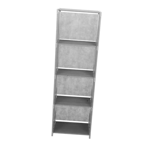 ABOOFAN 4stufe Bücherregal Aus Mehrstufig Schmal Für Küche Eingangsbereich Und Büro Platzsparendes Aufbewahrungsregal Stilvolles Gestell Für Bücher Und Dekor von ABOOFAN