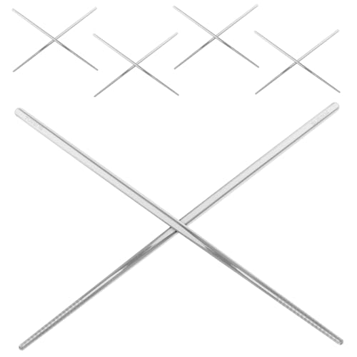 ABOOFAN 5 Paare Edelstahl Essstäbchen Antirutsch Lasergravur Stahl Spülmaschinenfest Rutschfestes Anfänger Chopsticks Set für Zuhause Restaurant Party von ABOOFAN