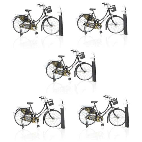 ABOOFAN 5 Sätze Fahrradmodell-schmuck Tischminiaturen Fahrradmodell Für Den Schreibtisch Dekorationen Für Zu Hause Wohnakzente Dekor Vintage-dekor Kind Kleines Fahrrad Gummi Klassisch von ABOOFAN