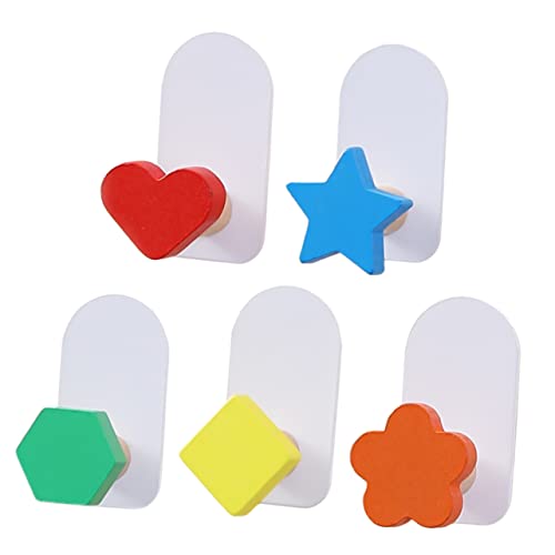 ABOOFAN 5 Stück Bunte Selbstklebende Kleiderhaken Wandmontierbare Multifunktionale Garderobenhaken für Kleidung Hüte Taschen Schadstofffreie Befestigung ohne Bohren Geeignet für Bad ABOOFAN 5 Stück Bunte Selbstklebende Kleiderhaken Wandmontierbare Multifunktionale Garderobenhaken für Kleidung Hüte Taschen Schadstofffreie Befestigung ohne Bohren Geeignet für Bad von ABOOFAN