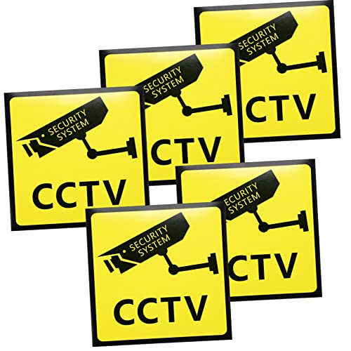 ABOOFAN 5 Stück Cctv Sicherheitssignale Überwachung Warnschilder für Private Grundstücke Selbstklebend Stunden Warnhinweise für und Bereiche ABOOFAN 5 Stück Cctv Sicherheitssignale Überwachung Warnschilder für Private Grundstücke Selbstklebend Stunden Warnhinweise für und Bereiche von ABOOFAN