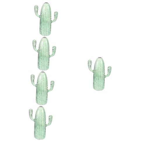 ABOOFAN 5 Stück Glasblumenvase mit Schmalem Hals für Hydroponik Dekorative Cactus Vase Stilvolles Wohnaccessoire für Zuhause Büro und Garten Grün ABOOFAN 5 Stück Glasblumenvase mit Schmalem Hals für Hydroponik Dekorative Cactus Vase Stilvolles Wohnaccessoire für Zuhause Büro und Garten Grün von ABOOFAN