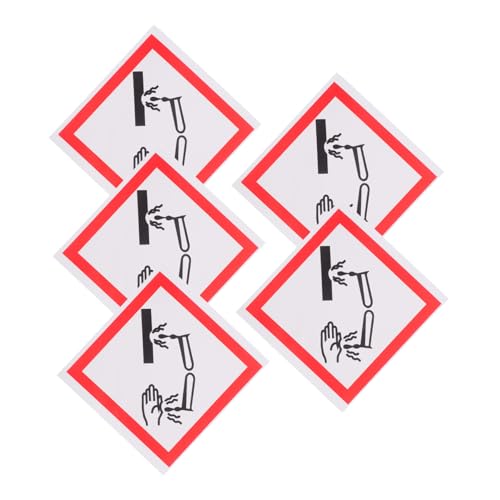 ABOOFAN 5 Stück Korrosive Substanzmarkierung Selbstklebendes Warnschild chemische Etiketten Sicherheitsaufkleber für Gefahrgut Sicherheitsetikett Korrosionssicherheitsaufkleber Papier Weiß ABOOFAN 5 Stück Korrosive Substanzmarkierung Selbstklebendes Warnschild chemische Etiketten Sicherheitsaufkleber für Gefahrgut Sicherheitsetikett Korrosionssicherheitsaufkleber Papier Weiß von ABOOFAN