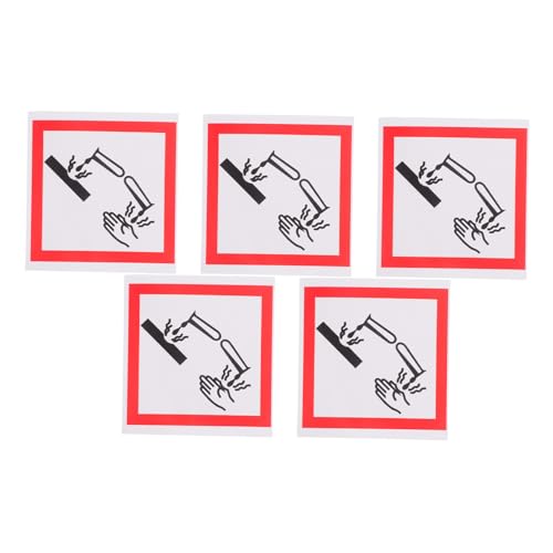 ABOOFAN 5 Stück Korrosive Substanzmarkierung Warnschild Zeichen für korrosives Material Korrosionsschutzaufkleber Etikettenaufkleber für Warnscheiben Papier Weiß ABOOFAN 5 Stück Korrosive Substanzmarkierung Warnschild Zeichen für korrosives Material Korrosionsschutzaufkleber Etikettenaufkleber für Warnscheiben Papier Weiß von ABOOFAN