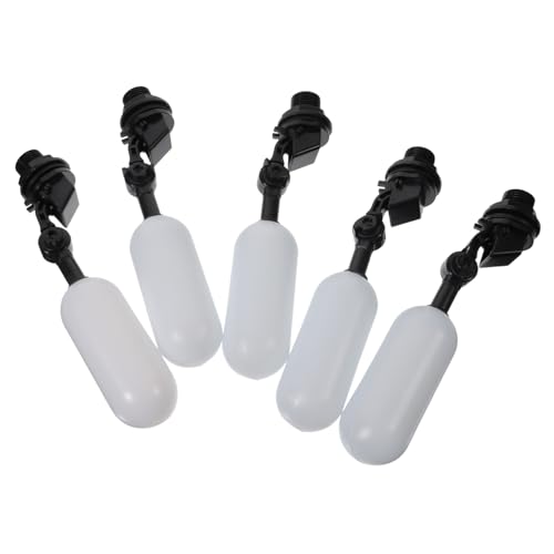 ABOOFAN 5 Stück Teiliges Mini Schwimmerventil Kugelhahn mit Verstellbarer Mittelmuttern für Automatische Wasserstandskontrolle Geeignet für Luftbefeuchter Aquarium Eismaschine Weiß von ABOOFAN