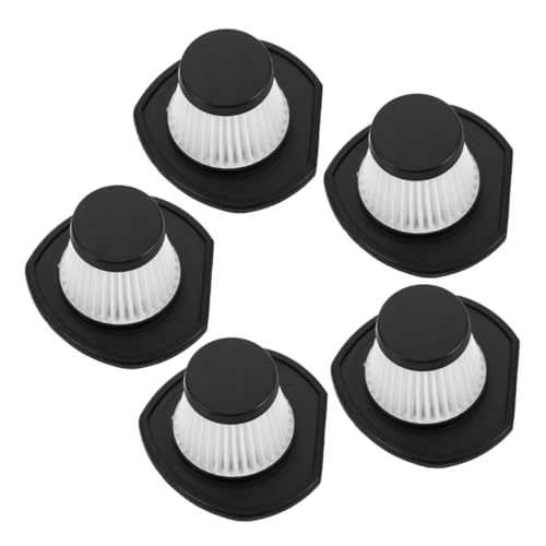 ABOOFAN 5 Stück Teiliges Waschbarer Wiederverwendbarer Filter für Handstaubsauger Kompatibel mit Auto und Haushaltsstaubsaugern Langlebig und Einfach zu Wechseln Schwarzes Zubehör für von ABOOFAN