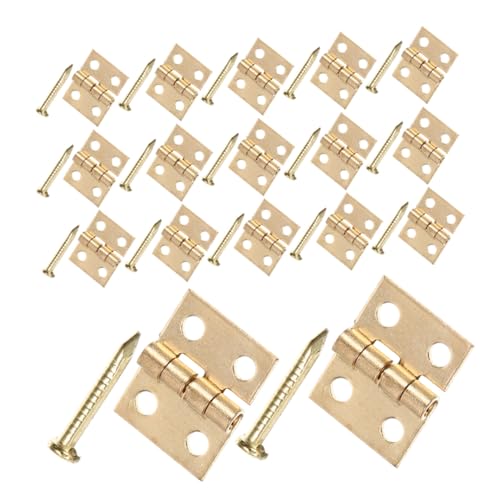 ABOOFAN 50 Sätze Mini Messing Scharniere mit Schrauben Miniatur Klappscharniere aus Vollmessing Kompakte Scharniere für Schmuckkästen Holzkisten Puppenhäuser und DIY Möbelzubehör ABOOFAN 50 Sätze Mini Messing Scharniere mit Schrauben Miniatur Klappscharniere aus Vollmessing Kompakte Scharniere für Schmuckkästen Holzkisten Puppenhäuser und DIY Möbelzubehör von ABOOFAN