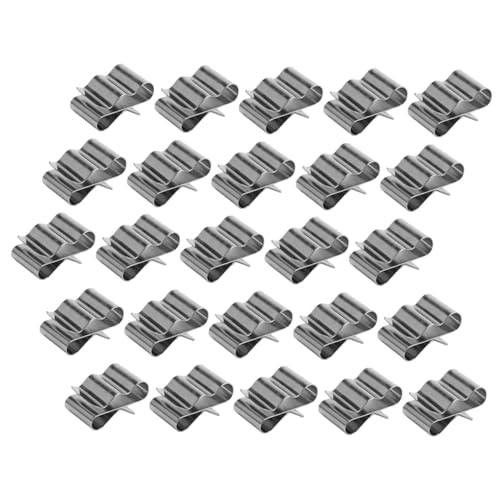 ABOOFAN 50 Stück Edelstahl Kabelschellen für Photovoltaik Anhängerkabel Robuste Kabelhalter mit Gebogenem Design zur Sicheren Befestigung und Ordentlichen Kabelorganisation von ABOOFAN
