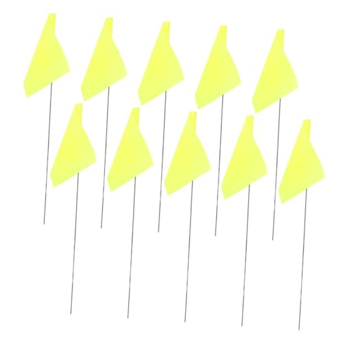 ABOOFAN 50 Stück Markierungsfähnchen mit Flexiblem Gelbe Bau Vermessungsflaggen für Garten Gras Bewässerung Hunde training Robust und Standardisiert zur Sicheren Kennzeichnung ABOOFAN 50 Stück Markierungsfähnchen mit Flexiblem Gelbe Bau Vermessungsflaggen für Garten Gras Bewässerung Hunde training Robust und Standardisiert zur Sicheren Kennzeichnung von ABOOFAN