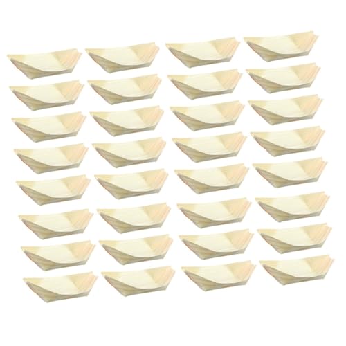 ABOOFAN 50 Stück Mini Sushi Boote aus Holz Einweg Servierschalen Bootform für Snacks und Desserts Japanisches Tischgeschirr für Restaurant und Familienfeiern ABOOFAN 50 Stück Mini Sushi Boote aus Holz Einweg Servierschalen Bootform für Snacks und Desserts Japanisches Tischgeschirr für Restaurant und Familienfeiern von ABOOFAN
