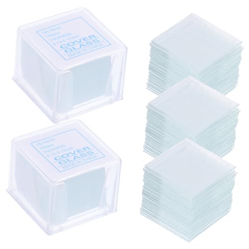 ABOOFAN 500 Stück Quadratische Deckgläser aus Klarem Glas Vorgereinigte Mikroskop objektträger für Präzise Probenvorbereitung Kompatibel mit Verschiedenen Mikroskopen für Labor und ABOOFAN 500 Stück Quadratische Deckgläser aus Klarem Glas Vorgereinigte Mikroskop objektträger für Präzise Probenvorbereitung Kompatibel mit Verschiedenen Mikroskopen für Labor und von ABOOFAN