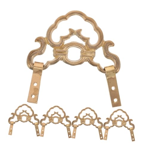 ABOOFAN 5stücke Messing Antikes Kupferdesign Haken Zum Aufhängen Von Bildern Spiegeln Und Kunstwerken Dekorative Wandhaken Für Heimdekoration von ABOOFAN